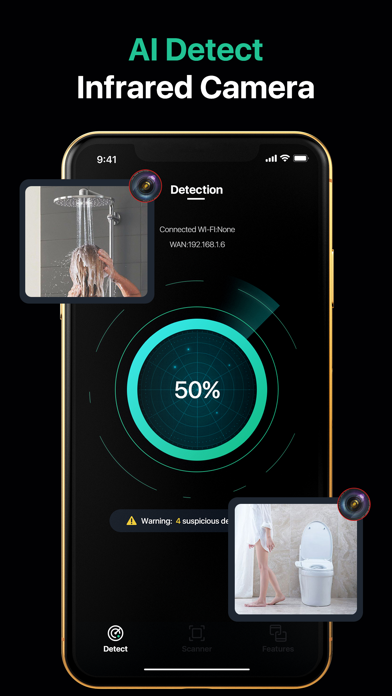 Hidden Camera Finder network detection screen